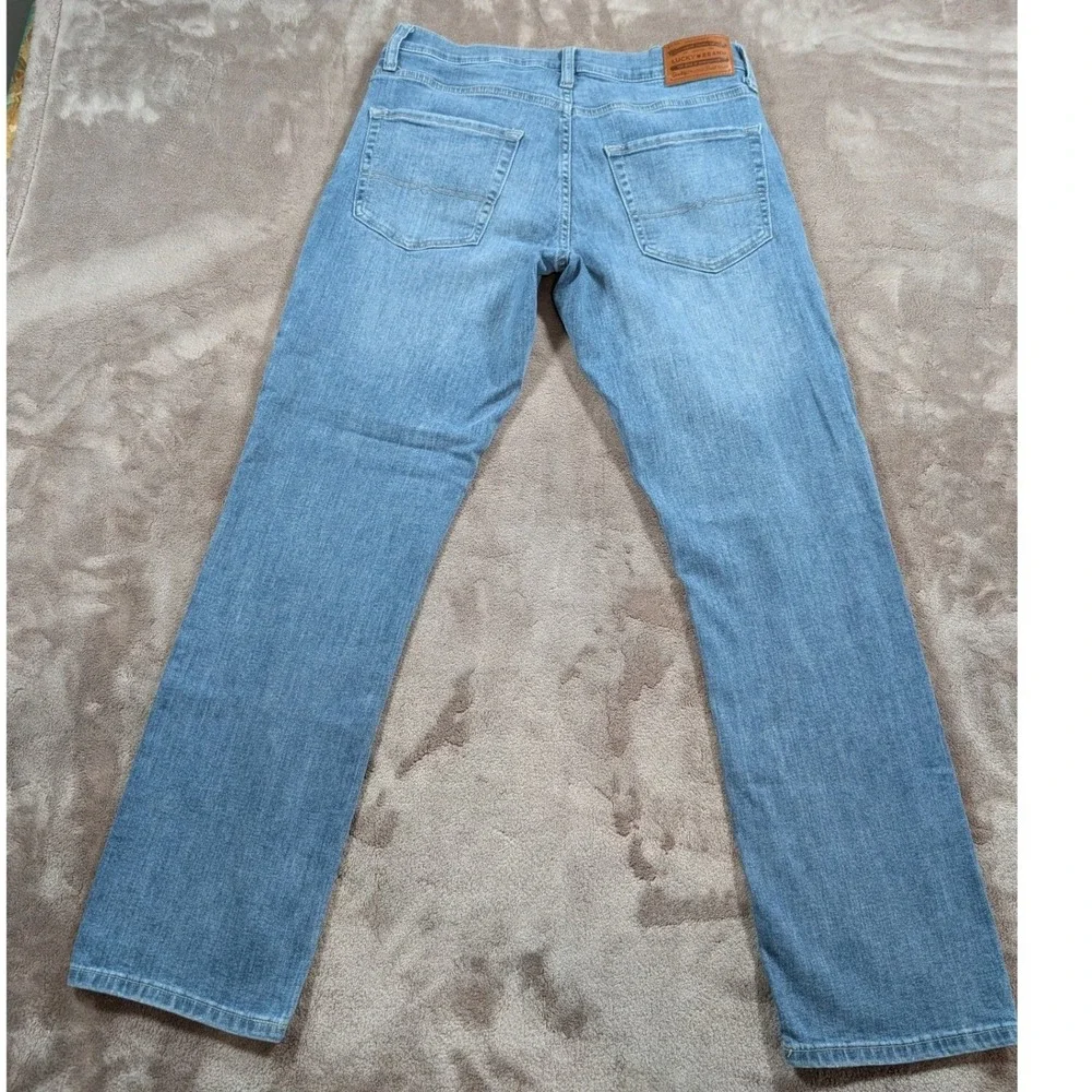 Lucky Brand Mens Straight Leg Jeans Medium Wash Blue Denim 30x32 RN80318